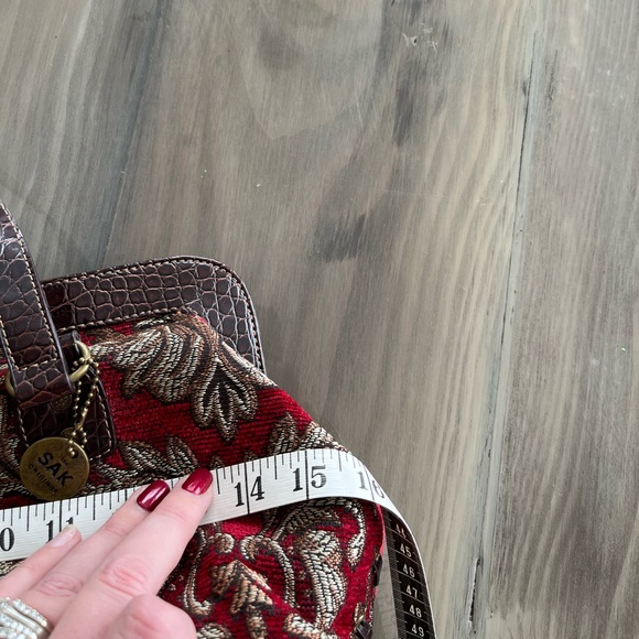 The Sak Tapestry Handbag Red/Brown - Picture 2 of 14